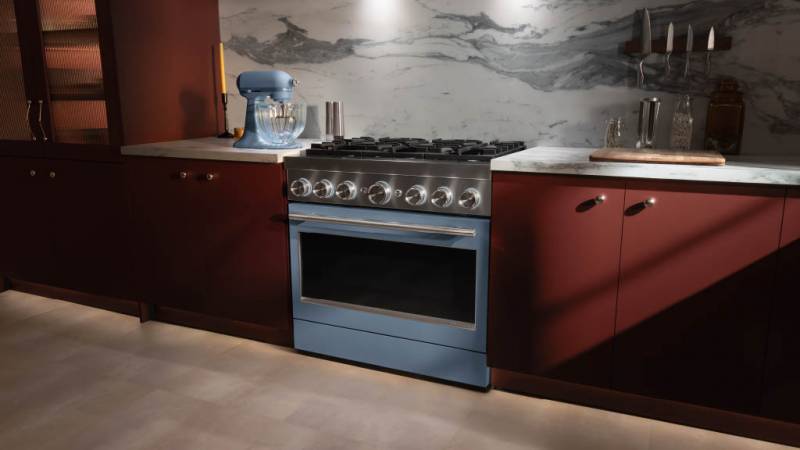 KitchenAid Design Series Luminaire Lights Up the Countertop with an Illuminated Glass Bowl and Blue Peppercorn Style 9 KitchenAid Design Series Luminaire Range