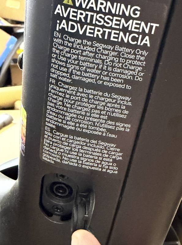 Segway Myon E-bike Review: High-Tech Features That'll Make Your Car Jealous 12 Charging port on the Segway Myon