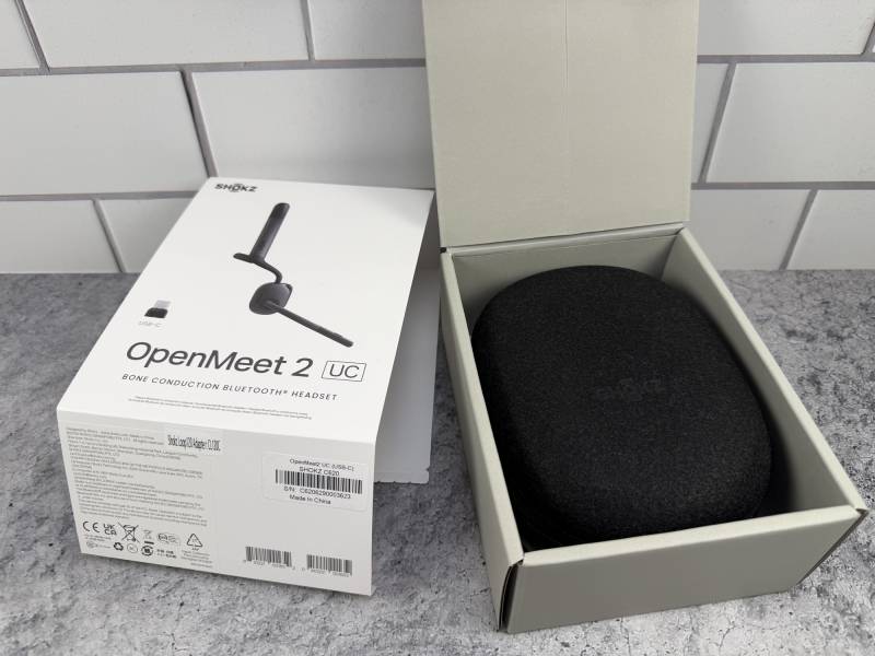 Shokz OpenMeet2 Bone Conduction Headset Review: The Open-Ear Work Headset Just Got Smarter, Sleeker, and More Comfortable 3 Shokz OpenMeet2 Bone Conduction Headset retail box