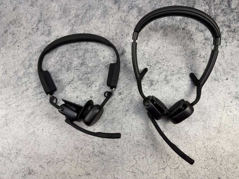 Shokz OpenMeet2 Bone Conduction Headset Review: The Open-Ear Work Headset Just Got Smarter, Sleeker, and More Comfortable 15 Shokz OpenMeet Bone Conduction Headset compared to the Shokz OpenMeet2 Bone Conduction Headset
