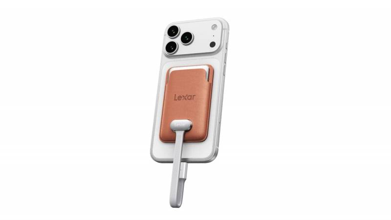 New Lexar Muse Ultra Thin Portable SSD for iPhone Unveiled at IFA 2 Lexar Muse SSD attached to iPhone