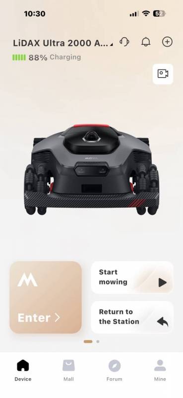 MOVA LiDAX Ultra 2000 AWD Robotic Lawn Mower Review 19 MOVA app