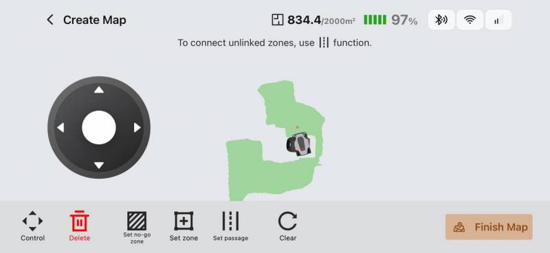 MOVA LiDAX Ultra 2000 AWD Robotic Lawn Mower Review 23 MOVA app mapping