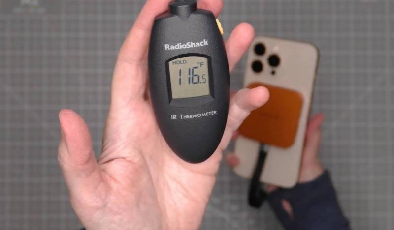 ORICO MG7 8-in-1 Magnetic Hub Review: A Handy iPhone Dock with One Hot Issue 15 Thermometer showing high temps after ProRes session