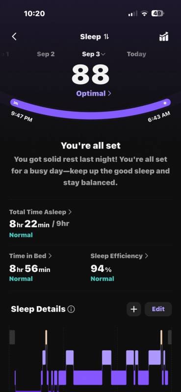 RingConn Gen 3 Smart Ring Review: The Smart Ring for People Who’d Rather Skip the Smartwatch 13 RingConn sleep stats