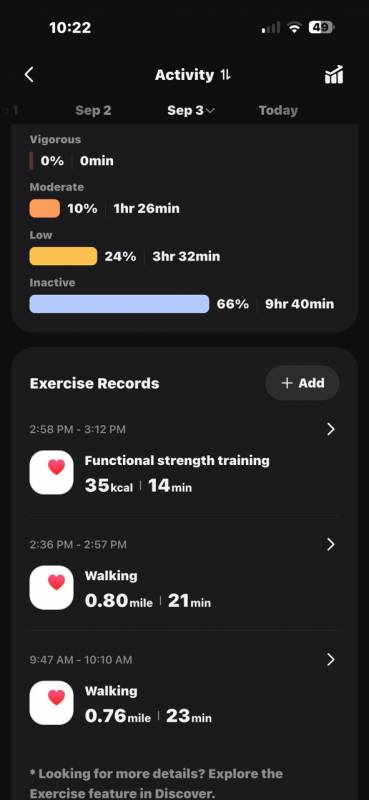 RingConn Gen 3 Smart Ring Review: The Smart Ring for People Who’d Rather Skip the Smartwatch 28 RingConn activity stats