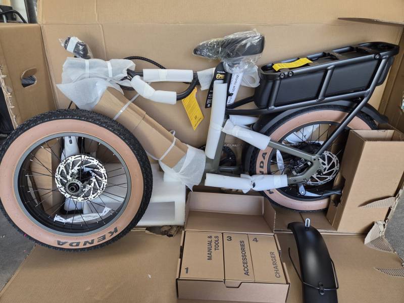Velotric GoMad Compact Cargo Ebike Review: If a Luxury Compact SUV Were a Bike 2 Unpacking the Velotric GoMad Compact Cargo Ebike box