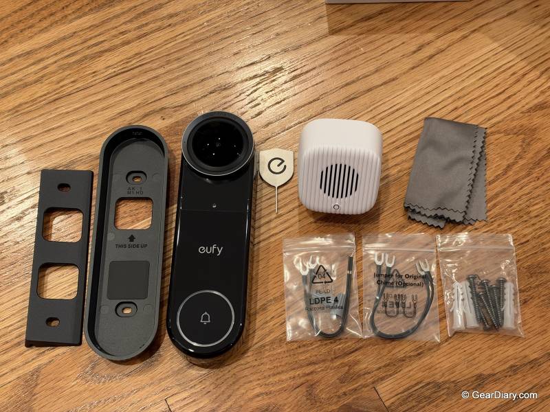 Eufy Video Doorbell S4 Review: One Lens Does the Work of Two, and It’s Subscription-Free 2 Eufy Video Doorbell S4 and accessories