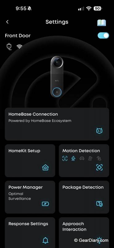 Eufy Video Doorbell S4 Review: One Lens Does the Work of Two, and It’s Subscription-Free 10 Eufy Video Doorbell S4 settings in app
