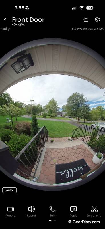 Eufy Video Doorbell S4 Review: One Lens Does the Work of Two, and It’s Subscription-Free 9 View from the Eufy Video Doorbell S4