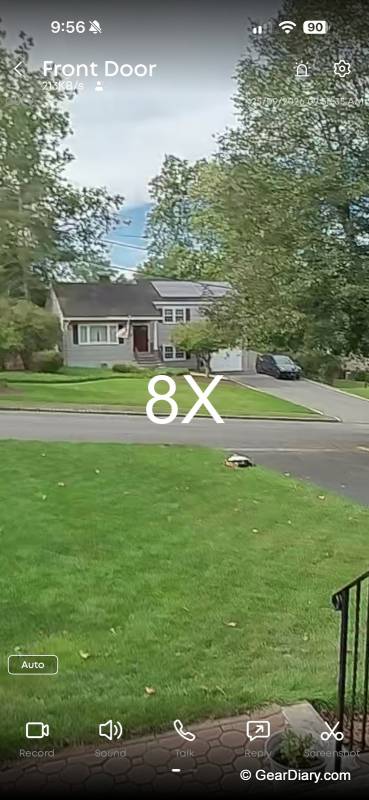 Eufy Video Doorbell S4 Review: One Lens Does the Work of Two, and It’s Subscription-Free 11 8X view from the Eufy Video Doorbell S4