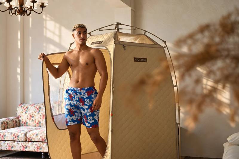 Skip the Spa: The Hazemor Instant Sauna Tent Brings the Steam Room Home and Folds Away When You’re Done 1 Hazemor Instant Sauna Tent