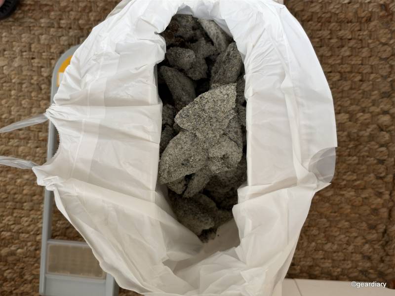 HomerunPET CS106 Review: A Self-Cleaning Litter Box That Takes More Than Scooping Off Your To-Do List 15 Bout 10 days of litter collected int he HomerunPET CS106