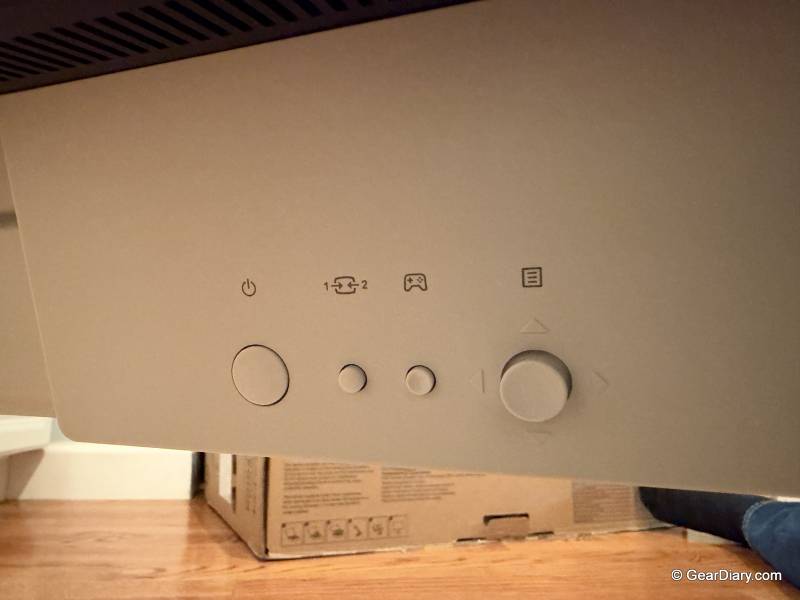 Lenovo Legion Pro 27UD-10 Review: 4K OLED, 240Hz, and No Compromises Required 9 Buttons on the Lenovo Legion Pro 27UD-10