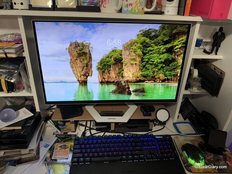 Lenovo Legion Pro 27UD-10 Review: 4K OLED, 240Hz, and No Compromises Required 14 The Lenovo Legion Pro 27UD-10 on the author's desk