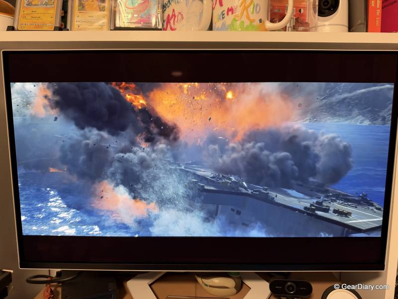 Lenovo Legion Pro 27UD-10 Review: 4K OLED, 240Hz, and No Compromises Required 11 A game being played on the Lenovo Legion Pro 27UD-10