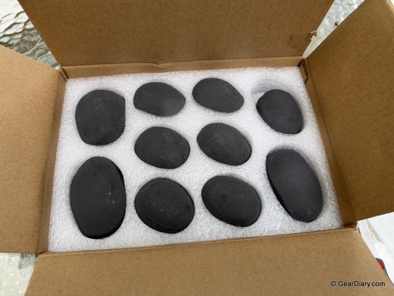 Ninja Fireside360 Review: The Smokeless Fire Pit with a Built-In Heater That Keeps Everyone Outside 7 Stones included with the Ninja Fireside360