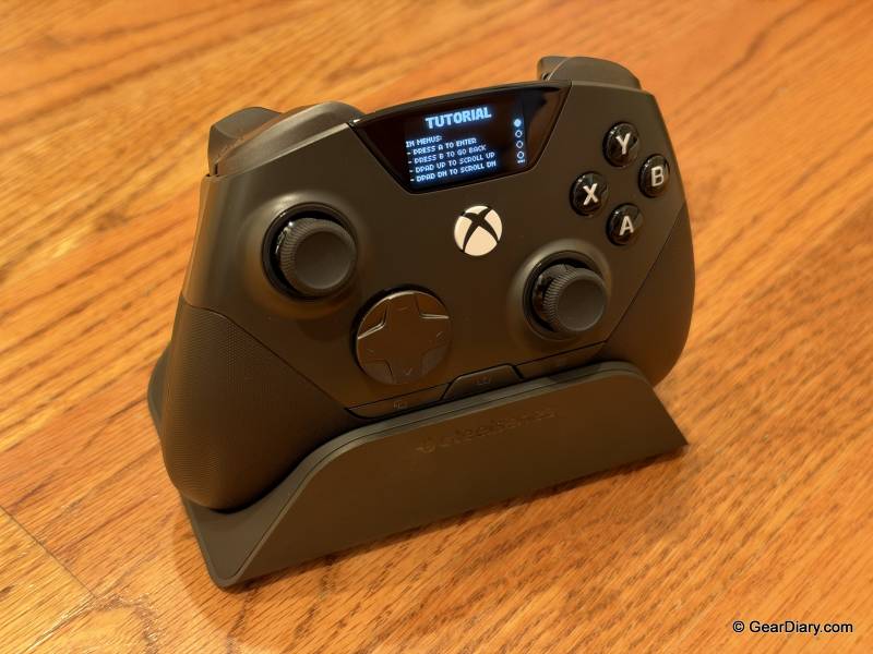 SteelSeries Aeon Pro Review: The Hot-Swappable Battery Controller That Never Stops Playing 8 SteelSeries Aeon Pro in charging dock