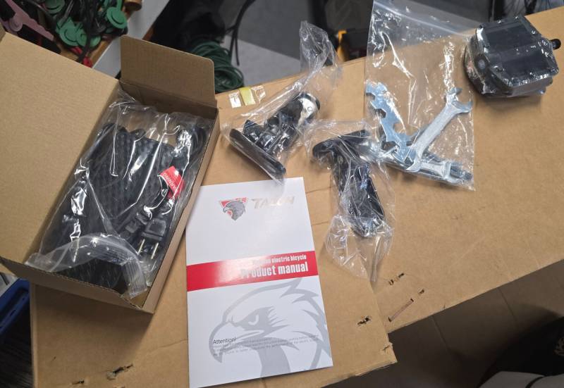 Accessories included with the Talonebike Talon T787 Patriot Limited Edition Dual Motor Ebike