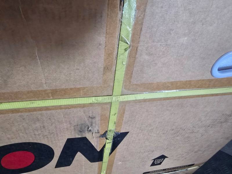 Taped down strapping tape on the Talonebike Talon T787 Patriot Limited Edition Dual Motor Ebike