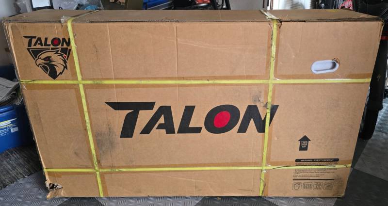 Talonebike Talon T787 Patriot Limited Edition Dual Motor Ebike in its shipping box