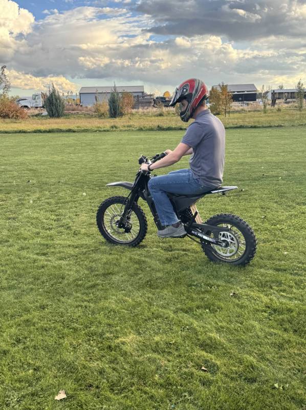 Yozma IN 10 Pro Electric Dirt Bike Review: This Dirt Bike Is Too Fun and Sadly Not Street Legal, So Keep It to the Trails! 15 The suthor's brother riding the Yozma IN 10 Pro Electric Dirt Bike