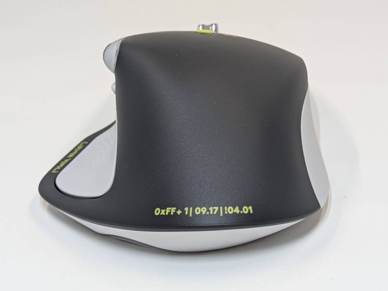 Logitech MX Master 4 Wireless Mouse Developer Edition: A Love Letter to Coders, Complete with Hidden Easter Eggs 5 The back of the Logitech MX Master 4 Wireless Mouse Special Edition
