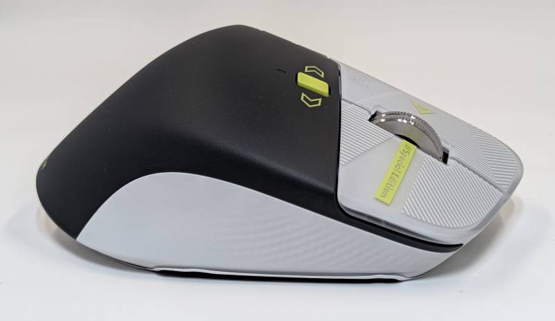 Logitech MX Master 4 Wireless Mouse Developer Edition: A Love Letter to Coders, Complete with Hidden Easter Eggs 6 Side view of the Logitech MX Master 4 Wireless Mouse Special Edition