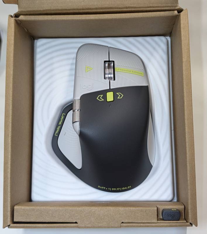 Logitech MX Master 4 Wireless Mouse Developer Edition: A Love Letter to Coders, Complete with Hidden Easter Eggs 3 Logitech MX Master 4 Wireless Mouse Special Edition in it's box