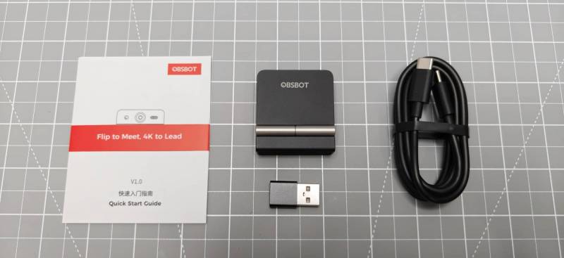 OBSBOT Meet Flip Webcam Review: A Pocket-Size 4K Webcam That Folds Away When You’re Done 2 What's included with the OBSBOT Meet Flip