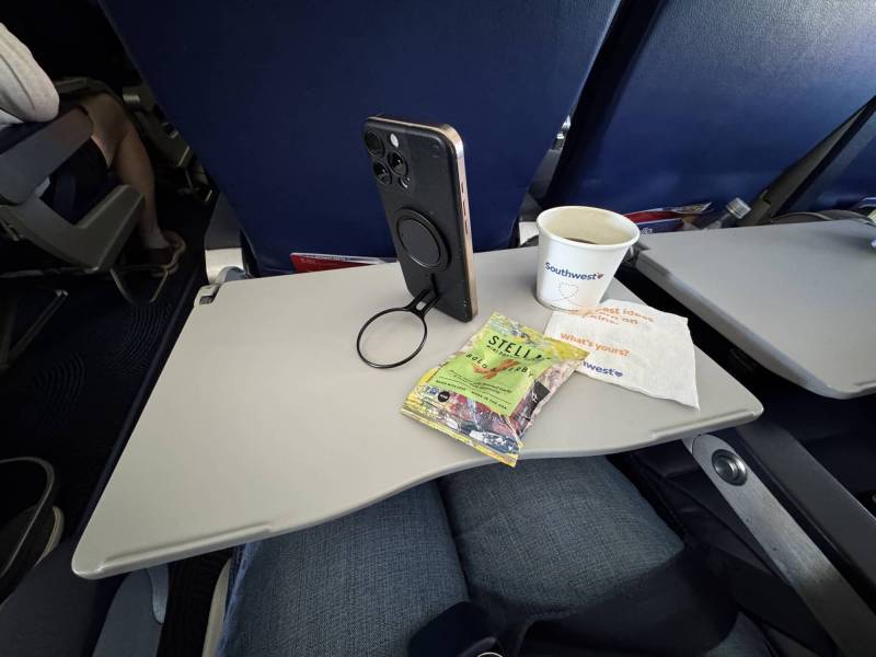 The Travel Gadgets I Took to Sanibel Island — and What I’d Pack Again 16 Oh Snap Snap Grip Stand on tray table