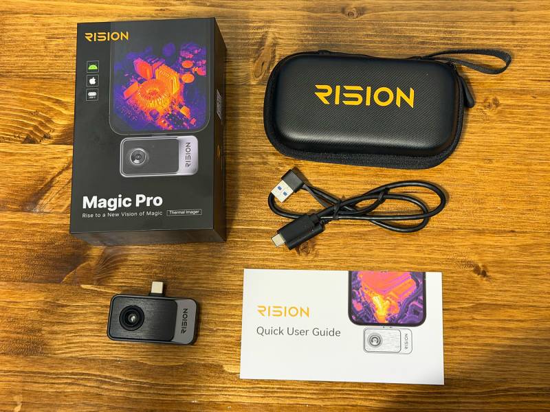 RISION Magic Pro AI Dual-Light Smartphone Thermal Camera Review: Turn Your Phone into a Thermal Camera to Uncover Hidden Hot Spots 2 What's in the RISION Magic Pro retail package