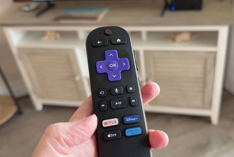 The Travel Gadgets I Took to Sanibel Island — and What I’d Pack Again 20 Roku Streaming Stick Plus remote in hand